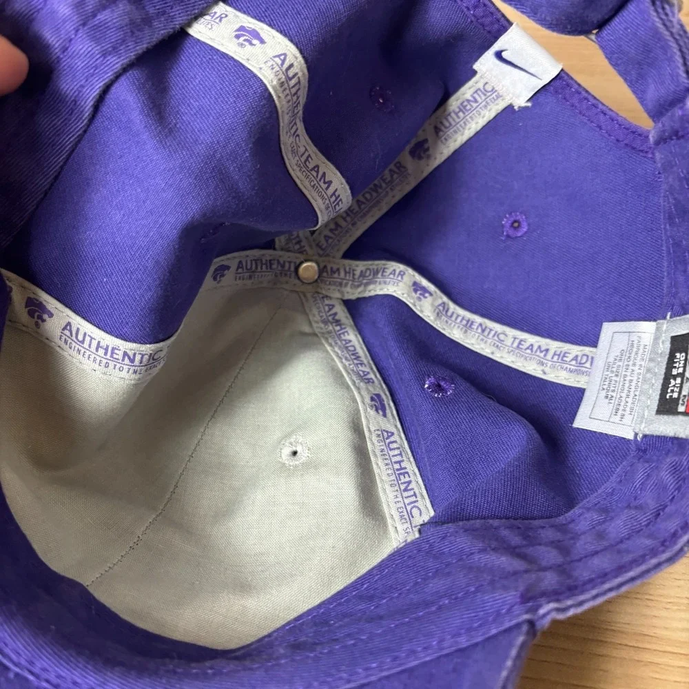 Kansas State‎ Wildcats Hat Cap Strap Back Purple K State Nike Adjustable
